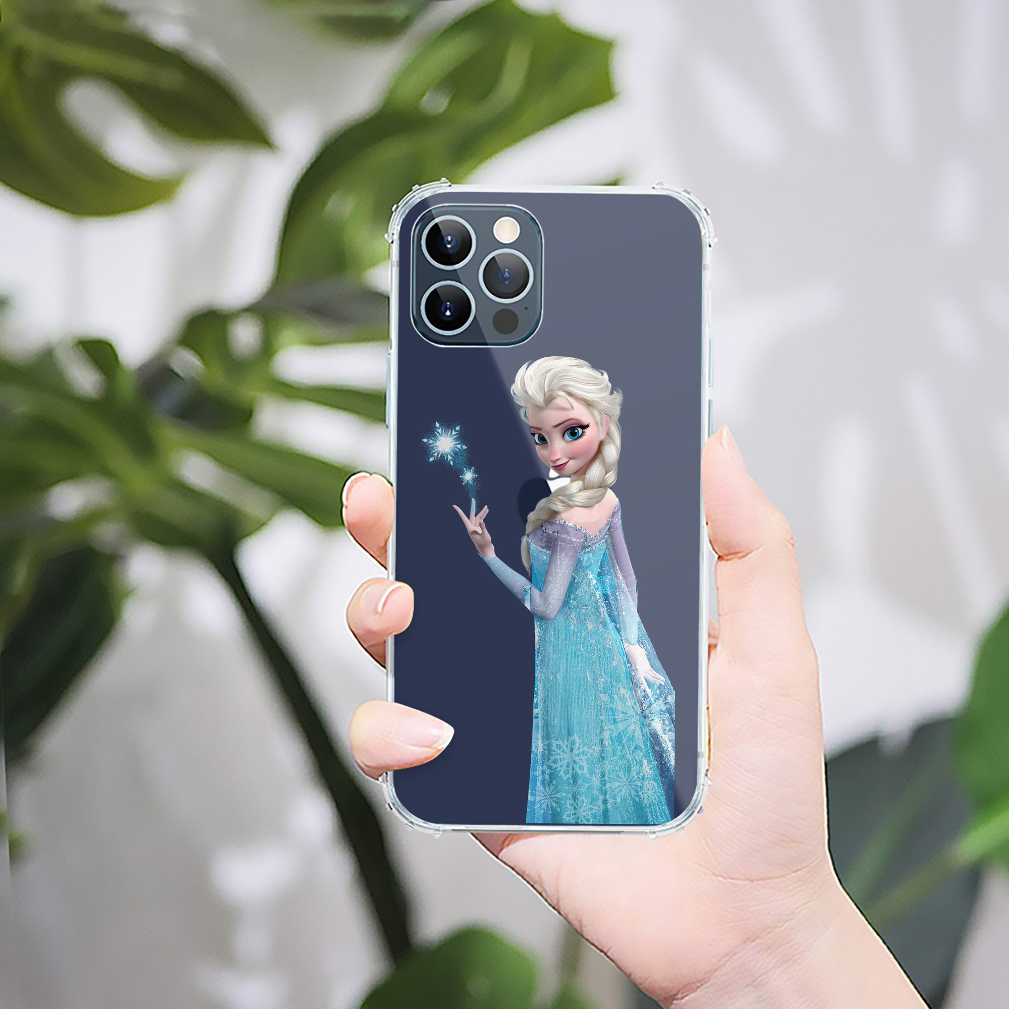 （画像用） アナと雪の女王 アンナ エルサ Frozen Anna Elsa 【iPhone 12シリーズ対応】透明スマホケース（クリアソフトケース）